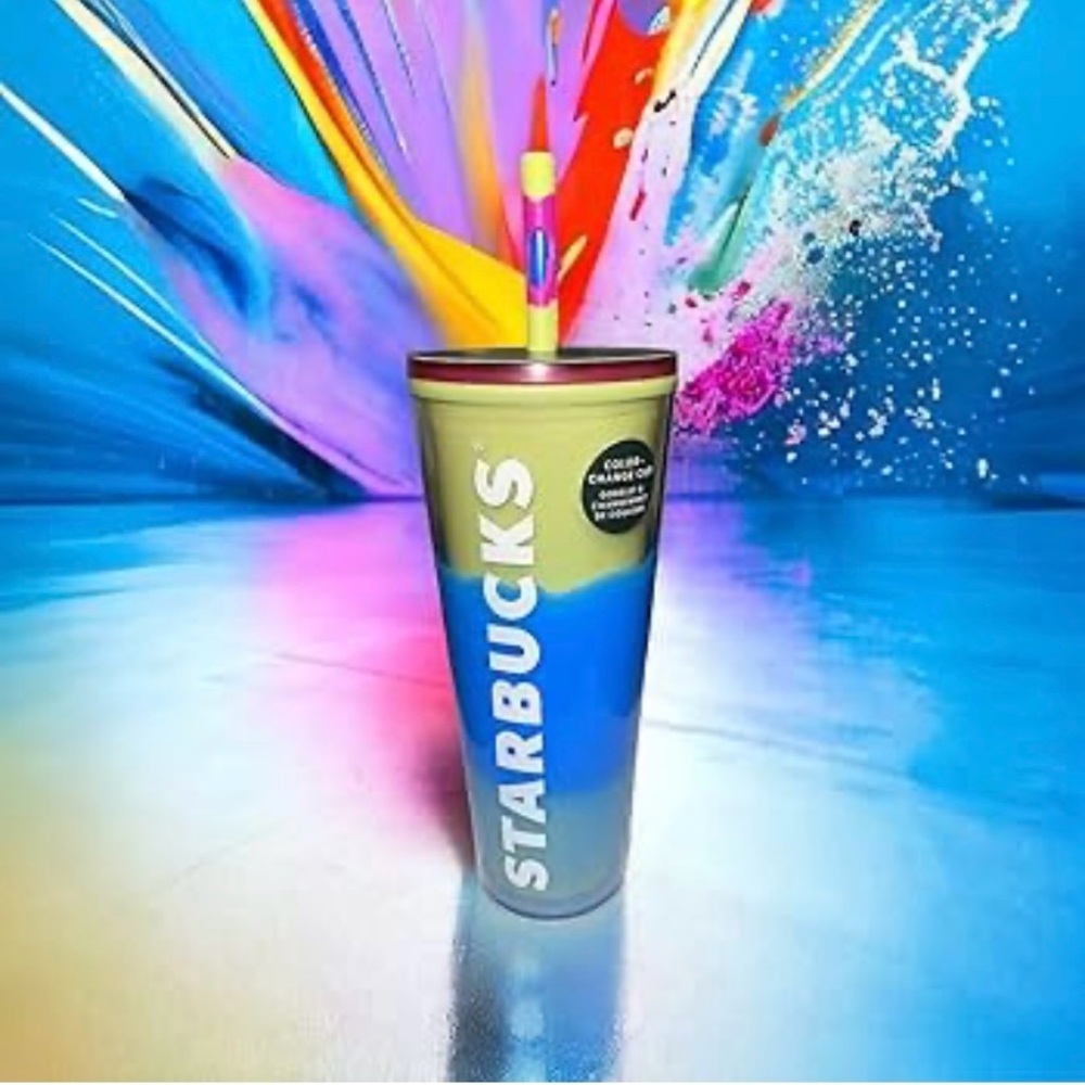 Starbucks Multicolor Tumbler with Straw